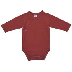 Lot 2 Bodys Croisés Rouille + Imp. Arc-en-ciel -Bbandco 10264 Lot 2 bodys croises rouille imp. arc en ciel Accueil par BBCo