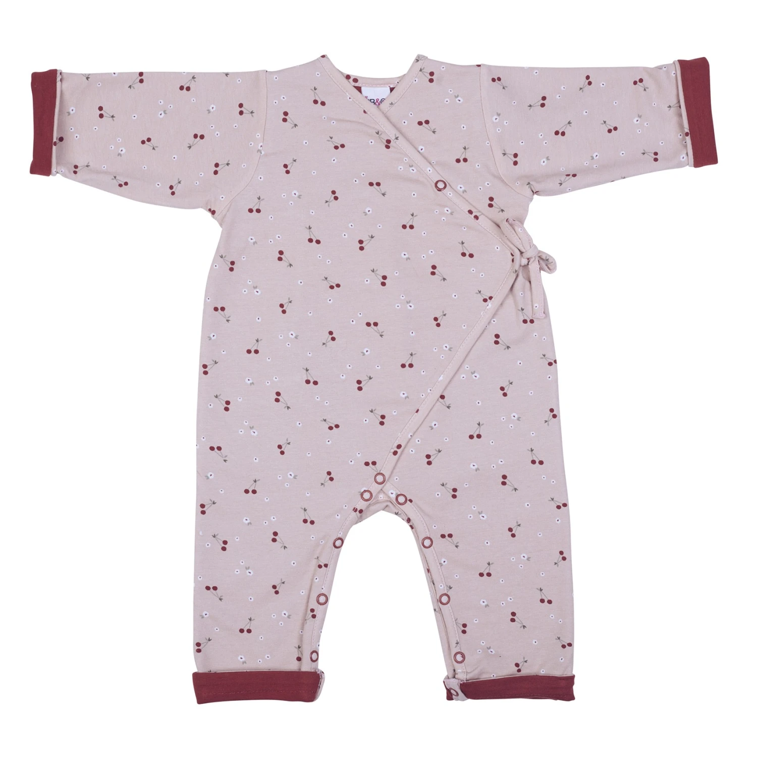 Combinaison Forme Kimono Imp. Cerises 1 Combinaison Forme Kimono Imp. Cerises