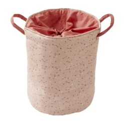 Maxi Panier De Rangement à Anses Nude/marsala – Blooming Day