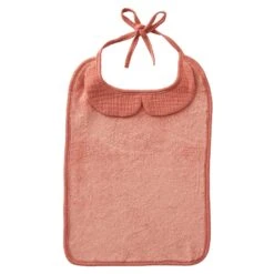 Grand Bavoir Bambou Et Gaze De Coton Marsala