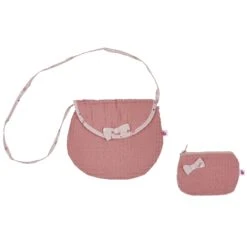 BB&Co – Sac Bandoulière + Porte-monnaie Nid D’abeille Marsala