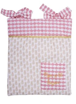 Range-Pyjama & Doudous à Accrocher Ananas Blanc/corail/or