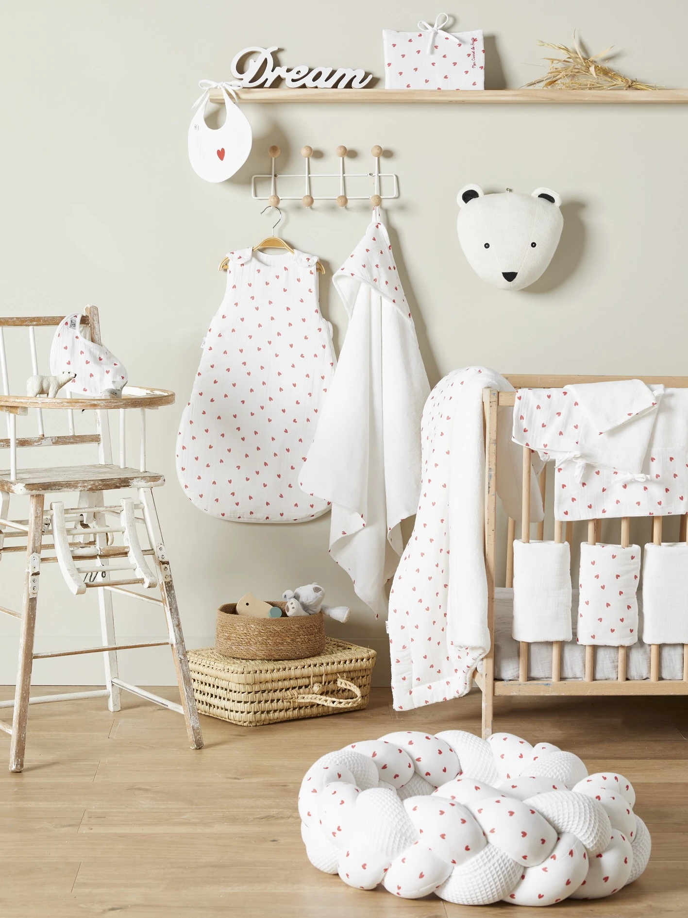 Tresse Décorative Multi-usages Blanc/ Coeurs Rouge – Mon Petit Cœur 2 Tresse Décorative Multi-usages Blanc/ Coeurs Rouge – Mon Petit Cœur – Image 2