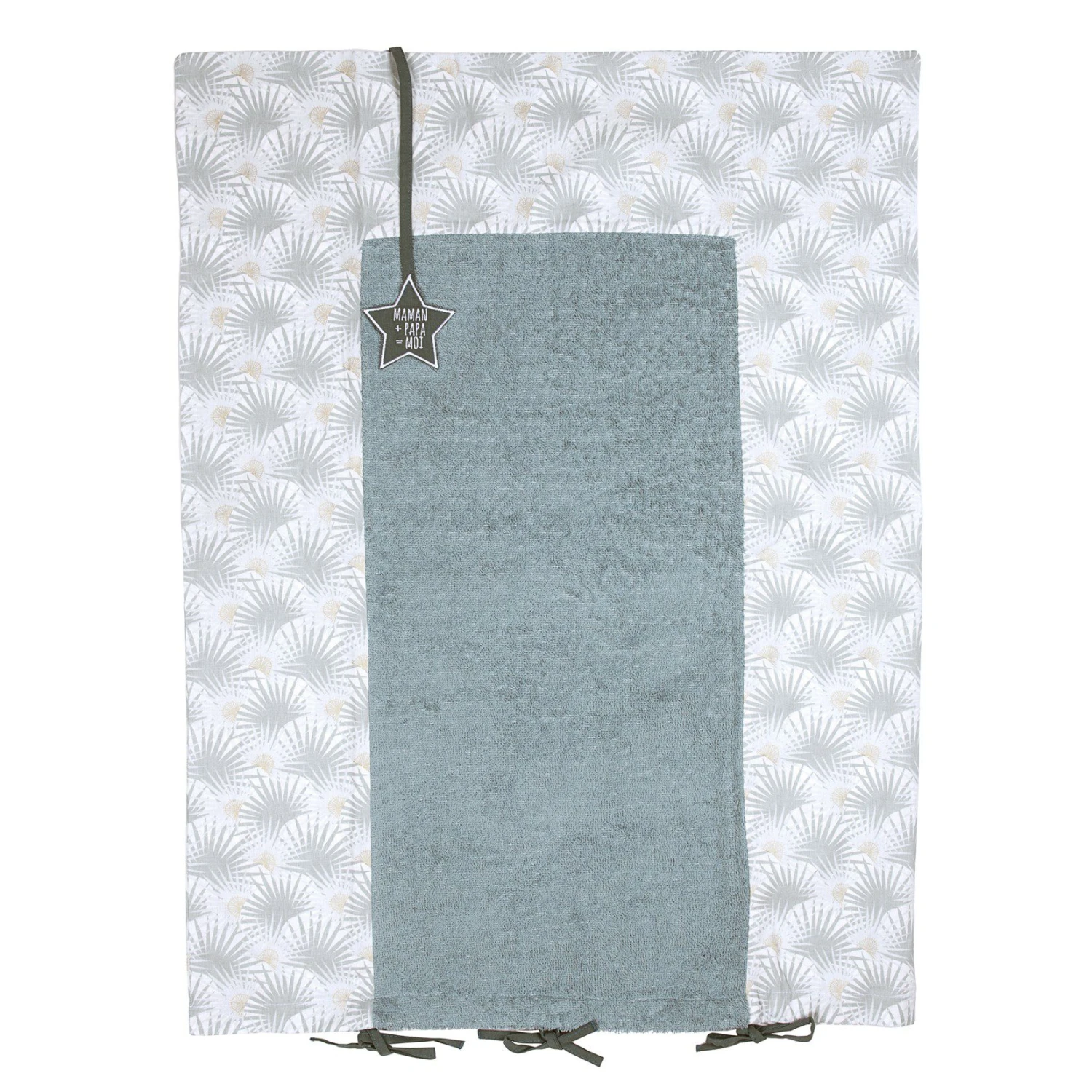 Housse De Matelas à Langer 60x80cm Imprimé Palmiers/vert – Palm Springs 1 Housse De Matelas à Langer 60x80cm Imprimé Palmiers/vert – Palm Springs