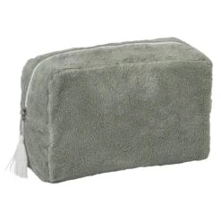 Trousse De Toilette En éponge Bambou Vert De Gris