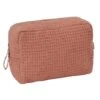 Trousse De Toilette En Nid D’abeille Marsala