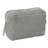 Trousse De Toilette En Nid D’abeille Vert De Gris