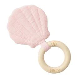 Hochet De Dentition Forme Coquillage – Blush