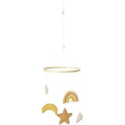 Mobile Déco Arc-en-ciel écru/camel/ocre