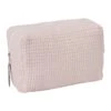 Trousse De Toilette En Nid D’abeille Rose Blush
