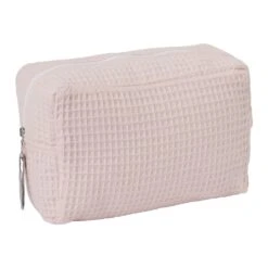 Trousse De Toilette En Nid D’abeille Rose Blush