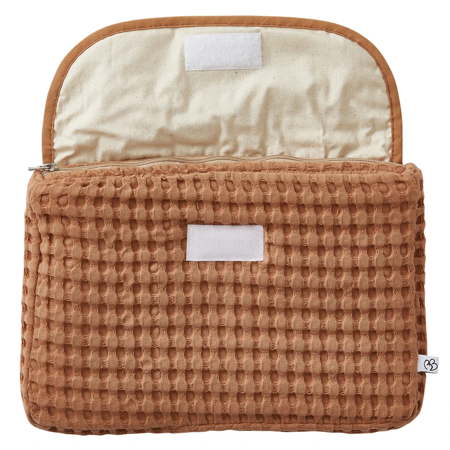 Pochette Imperméable En Coton Gaufré Cassonade 2 Pochette Imperméable En Coton Gaufré Cassonade – Image 2