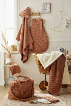 Sac à Langer En Coton Gaufré Cassonade -Bbandco 3662159040848 4 1