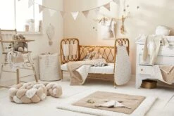 Couverture Luxe Fausse Fourrure Angora Beige / Coton Imprimé – Daydream -Bbandco 3662159042507 2