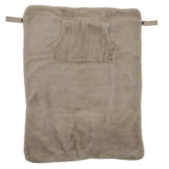 Couverture Nomade Fausse Fourrure Angora – Beige