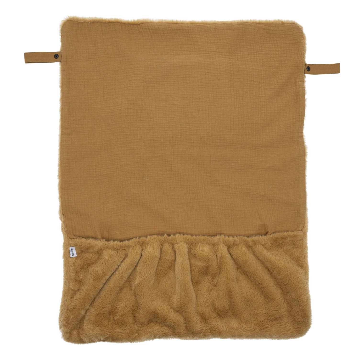 Couverture Nomade Fausse Fourrure Angora – Noisette 2 Couverture Nomade Fausse Fourrure Angora – Noisette – Image 2