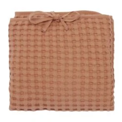 Matelas à Langer Nomade En Coton Gaufré Cassonade