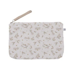 Baby Trousse Coton Imp. Feuilles Blanc / Biscuit