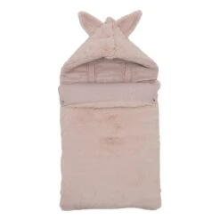 Nid D’ange Fausse Fourrure Angora Doublé Gaze De Coton – Pétale