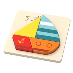 Petit Puzzle En Bois – Bateau