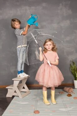 Tapis De Jeu Nomade Lavable Vinyle Réversible Pois/océan 12 Tapis De Jeu Nomade Lavable Vinyle Réversible Pois/océan -Bbandco 389A8198s