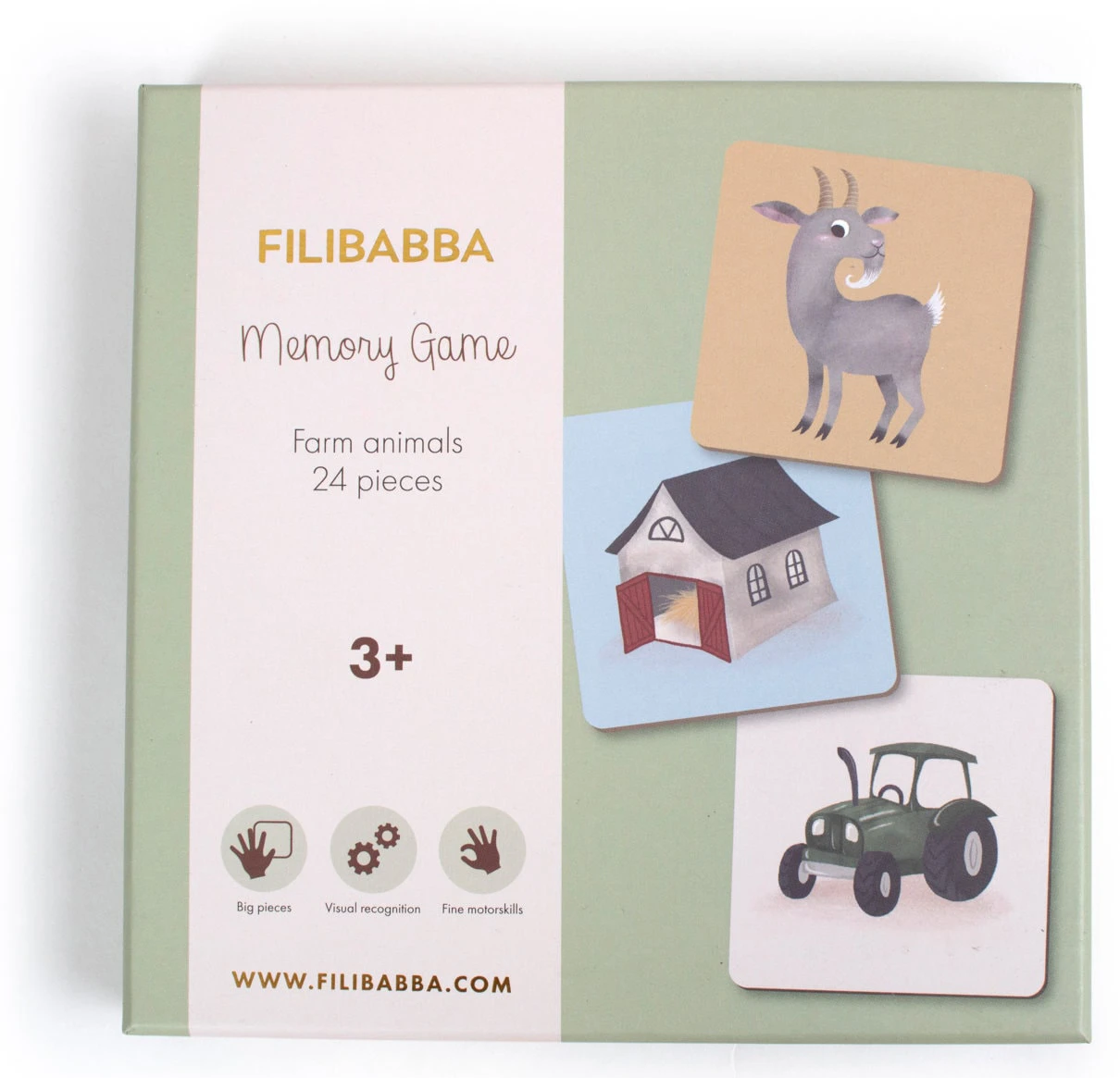 Jeu Memory 24 Pces – Animaux De La Ferme 1 Jeu Memory 24 Pces – Animaux De La Ferme