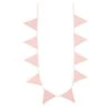 Guirlande Fanions Coton Girly Chic Rose Blush Pois Or