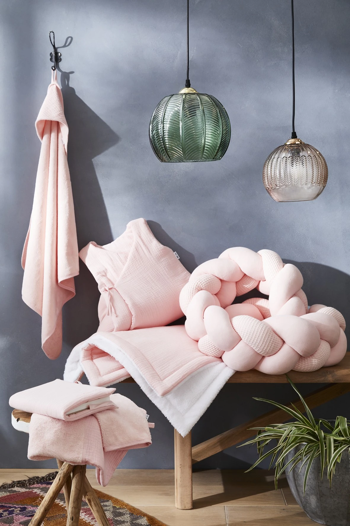 Housse De Matelas à Langer Rose Blush – Mix & Match 2 Housse De Matelas à Langer Rose Blush – Mix & Match – Image 2