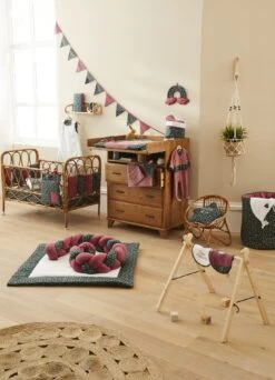 Maxi Panier De Rangement à Anses Framboise/ Imprimé Fleurs Vintage Flowers -Bbandco 8666 Maxi panier de rangement a anses framboise imprime fleurs Vintage Flowers Maxi Paniers de rangement par BBCo