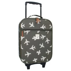 Valise à Roulettes Enfant – Avions Kaki Par Kidzroom -Bbandco 8712645301184 2 scaled 1