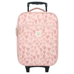 Valise à Roulettes Enfant – Cœurs Rose Par Kidzroom