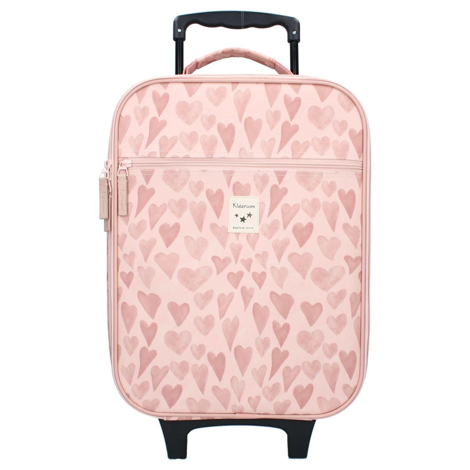 Valise à Roulettes Enfant – Cœurs Rose Par Kidzroom 1 Valise à Roulettes Enfant – Cœurs Rose Par Kidzroom