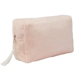 Trousse De Toilette En éponge Bambou Rose Blush