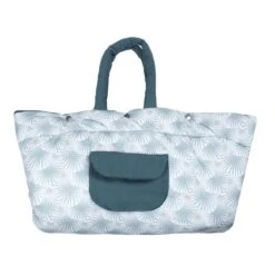 Tapis De Jeu Nomade Transformable En Sac Palmiers/céladon