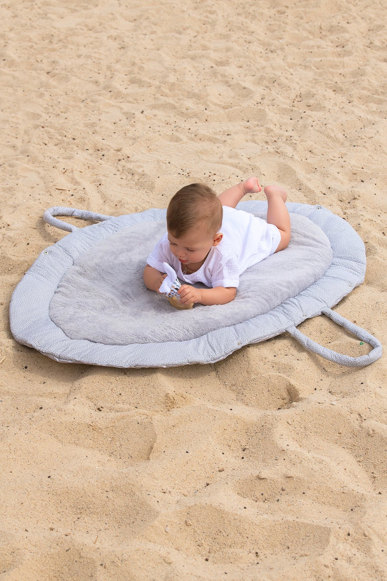 Tapis De Jeu Nomade Transformable En Sac Palmiers/céladon 4 Tapis De Jeu Nomade Transformable En Sac Palmiers/céladon – Image 4