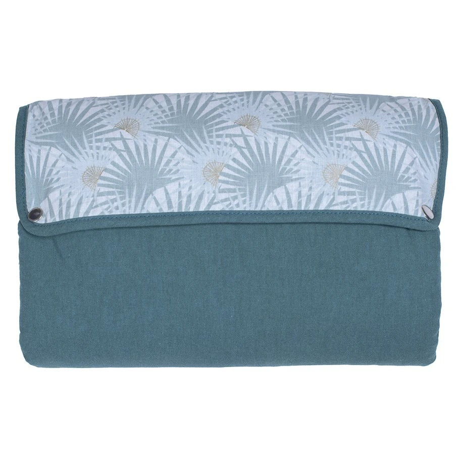 Tapis à Langer Nomade Imprimé Palmiers / Vert 1 Tapis à Langer Nomade Imprimé Palmiers / Vert