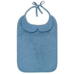 Grand Bavoir Bambou Et Gaze De Coton Pierre Bleue