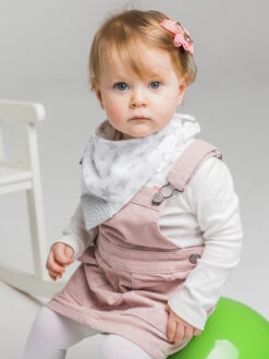 Bavoir-bandana Avec Embout De Dentition Mousseline étoiles -Bbandco CC601 LS1