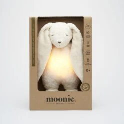 Moonie – Lapin Nature Bio Avec Sons & Lumières Blanc Polaire -Bbandco MOLNAT BP 3 1 scaled 1